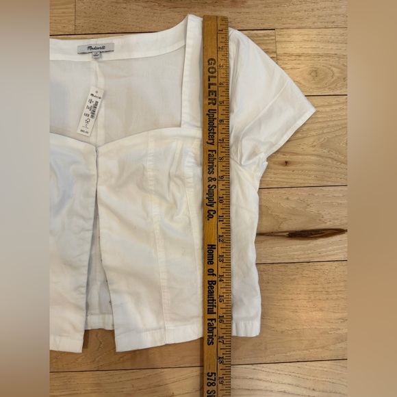 NWT madewell white corset top size 10 - Picture 3 of 6